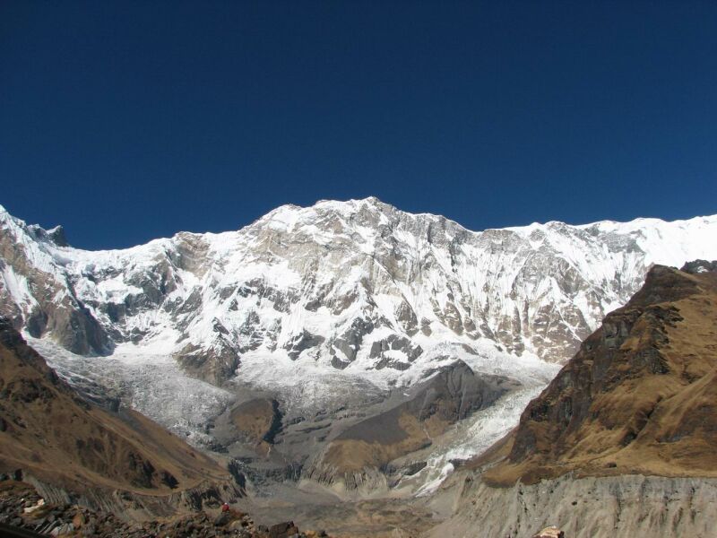Annapurna (8091m.n.m) jeden z vrchol uprosted je ten hlavn - nejvy